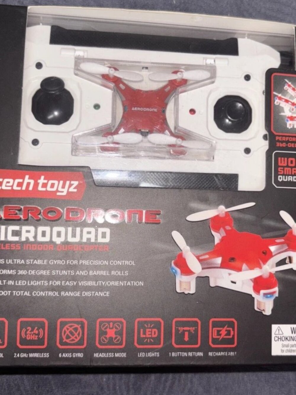 Tech Toyz Aerodrone Microquad Wireless Indoor Quadcopter Rechargeable